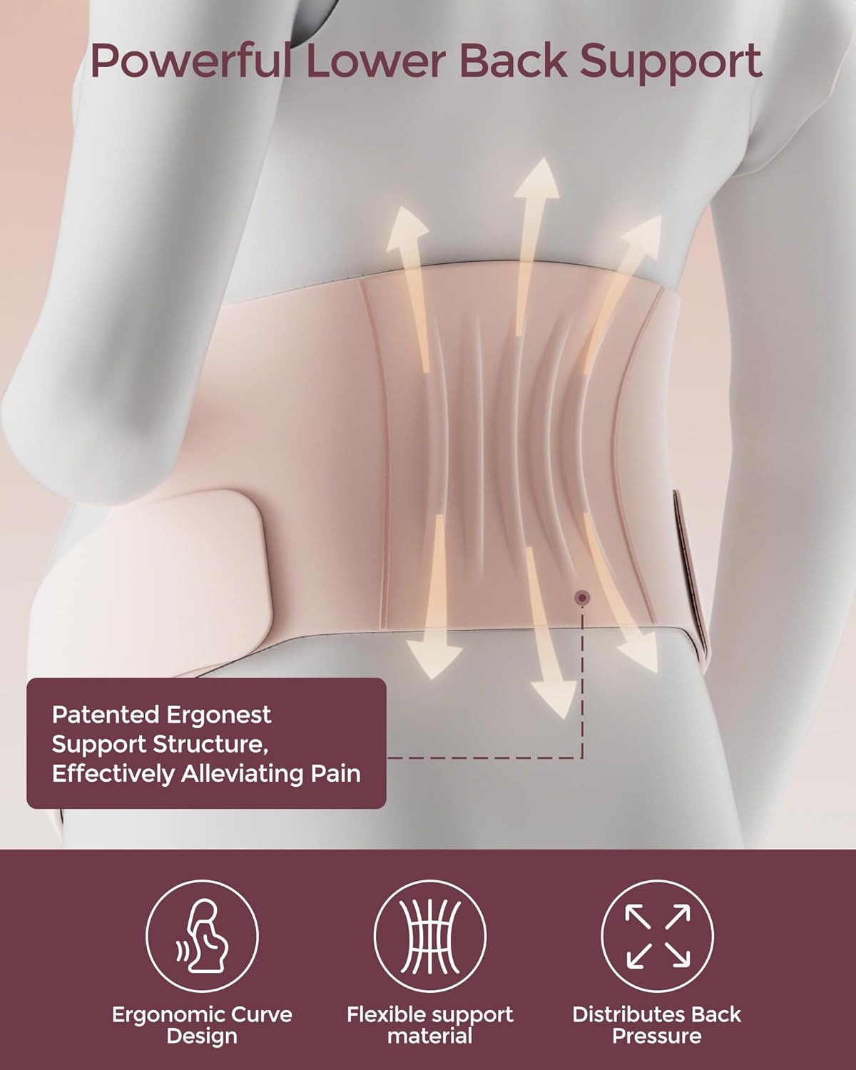 Invisible Maternity Support Band – For Back & Belly Comfort Camilla & Luna